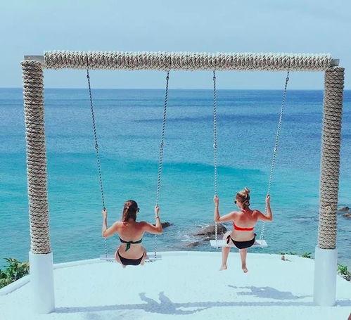 网红大秋千,挑战极限的空中乐园